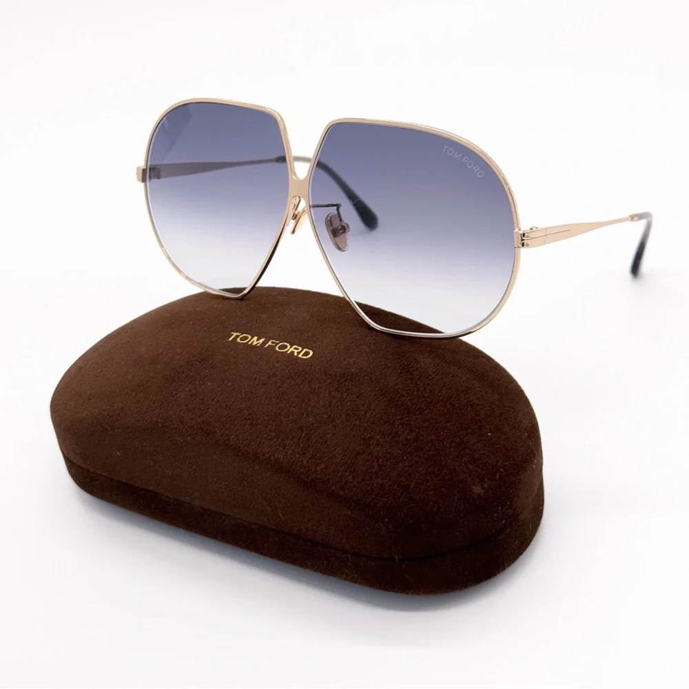 NEW TOM FORD TF785 28B GOLD OVERSIZED SUNGLASSES TARA FT0785/S TOM FORD EYEWEAR